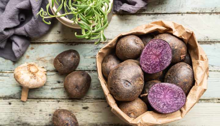 Gezondheidsvoordelen van paarse aardappelen