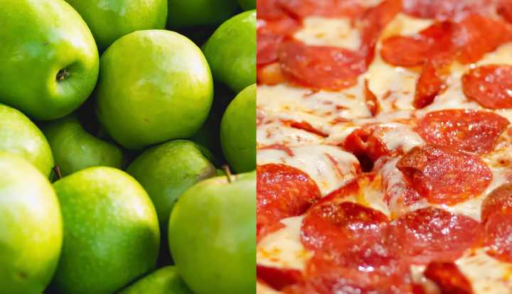 Terveellinen ruoka vs. pitkälle prosessoitu ruoka