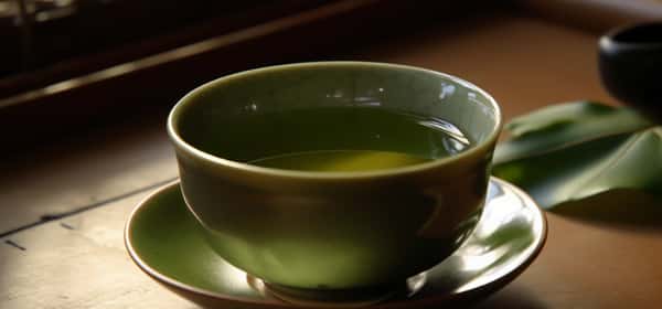 Chá verde antes de dormir