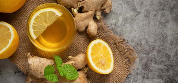 Lemon-ginger tea before bed