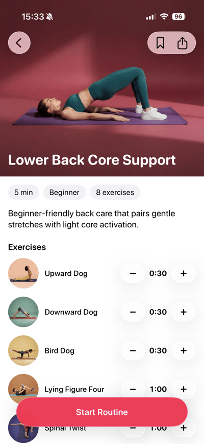 Stretching Workout app